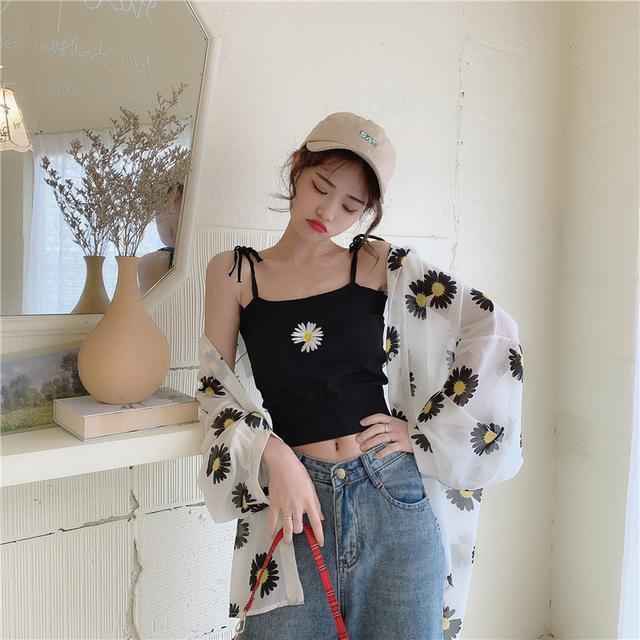 Beach Sun Protection Clothing Holiday Thin Summer Clothing Printed Cardigan Jacket